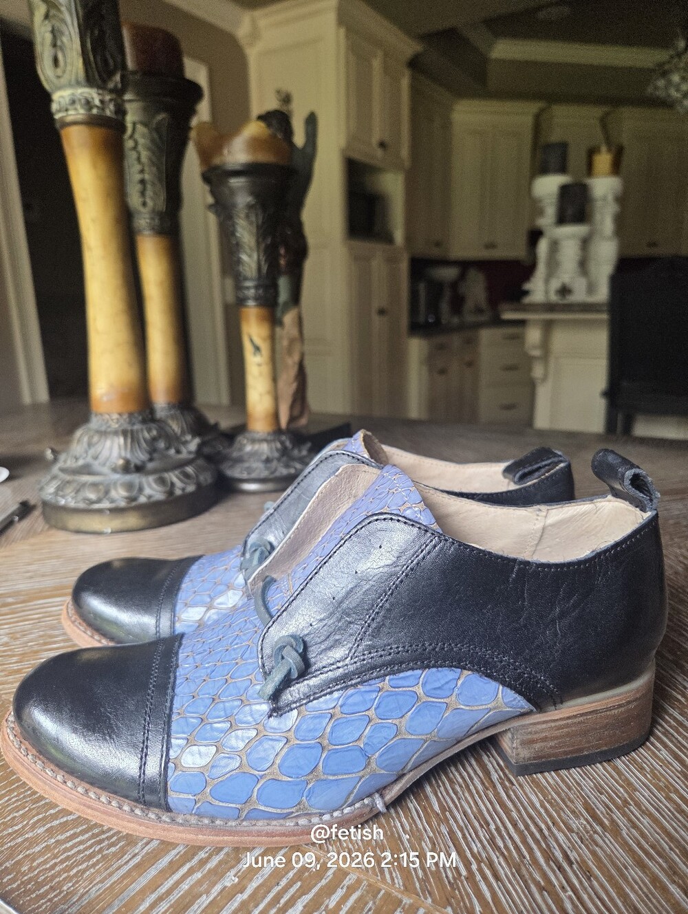 Freebird Mabel Leather Croc Embossed Slip On Shoes Designer Handmade #90